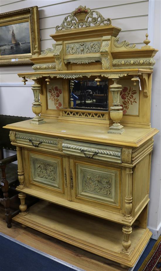 19th century Italian Renaissance revival sideboard, W.119cm